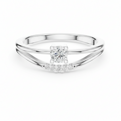 Split-Shank Natural Diamond