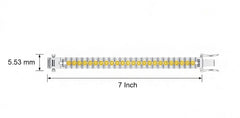 Double Row Yellow Sapphire and Diamond Tennis Bracelet