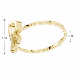 Elegant Open-Work Butterfly