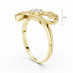 Vintage Filigree Wave