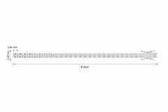 The Cosmic Bond Diamond Tennis Bracelet