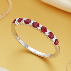 Ruby With Dimaond Nineteen Stone