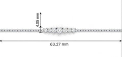 Beaded Chain Diamond Bangle
