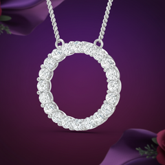 Eternal Spark Open Circle Necklace With Chain