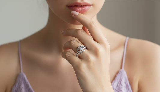 Sparkling Filigree Diamond Ring