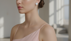 Brilliant Diamond Cluster Flower Stud Earrings