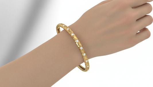 Criss-Cross Diamond Bangle