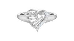 Heart Silhouette Symmetrical Spiral