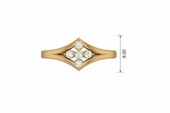 Delicate Star-Set Diamond