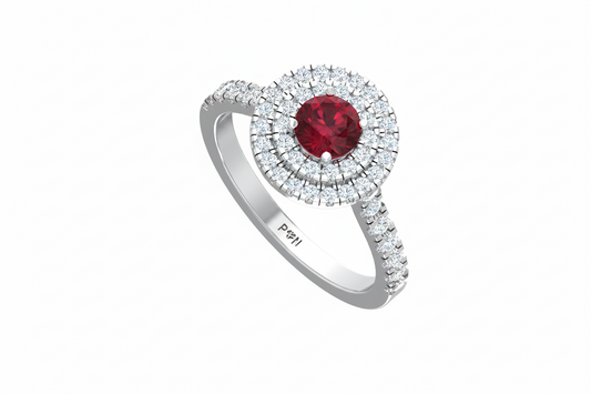 Round Cut Ruby