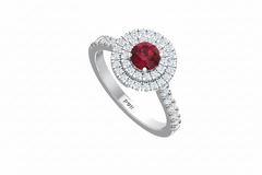 Round Cut Ruby