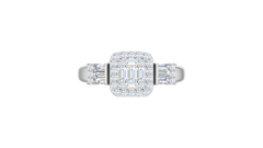Luxe Triple-Section Mosaic Halo