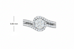 Dual-Row Floral Cluster Halo