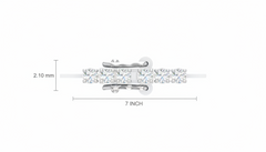 Dainty Zirconia Line Bracelet