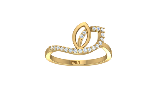 Artisan Leaf-Motif Infinity Wrap