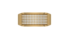 Sleek Tapered Shank with Grid-Pattern