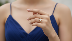 The Flourish Diamond Accent Ring