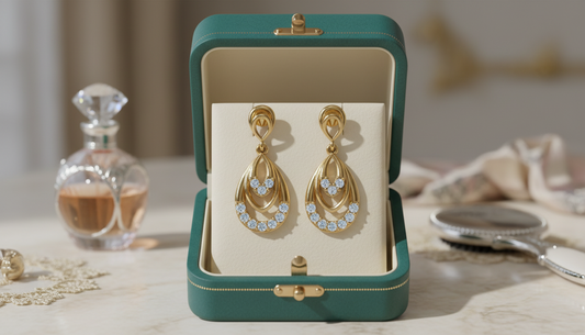 Sophisticated Dainty Diamond Drop Earrings