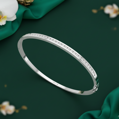 Classic Single Line Diamond Daily Wear Bangle
