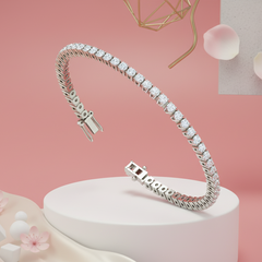 Solitaire Diamond Tennis Bracelet
