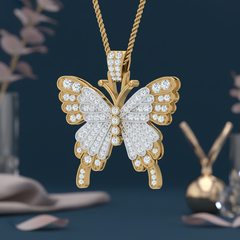 Two-Tone Filigree Butterfly