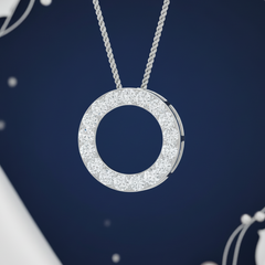 Oval Maiden Diamond Necklace with Chain