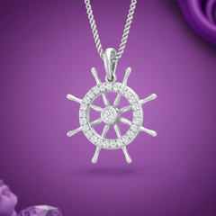 The Captain's Wheel Diamond Pendant