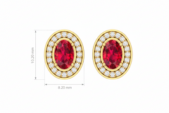Oval Shape Sapphire With Diamonds