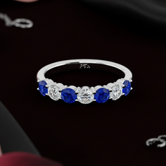 Sapphire Seven Stone