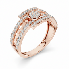 Interlocking Circle & Bar Diamond