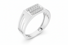 Triple Row Diamond Bar